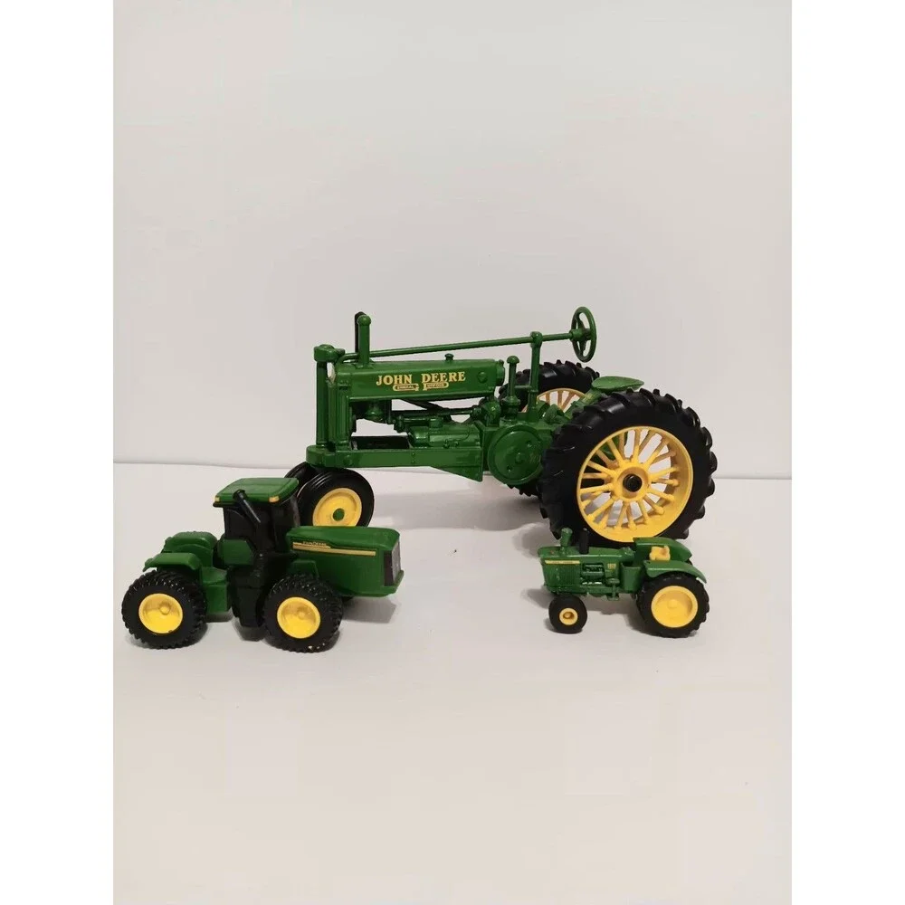 John Deere Metal Die Cast Iron Green Lot of 3 Tractors